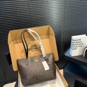 COACH Zip Top Tote Handbag