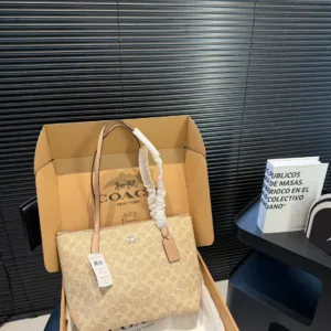 COACH Zip Top Tote Handbag