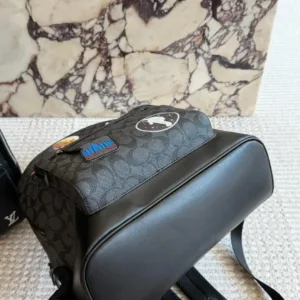 Coach double zipper compartment men’s space backpack