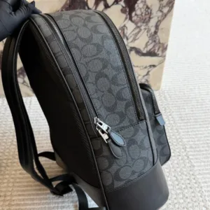 Coach double zipper compartment men’s space backpack