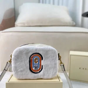 Coach plush camera bag