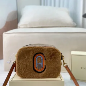 Coach plush camera bag