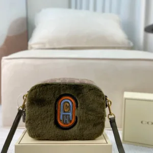 Coach plush camera bag