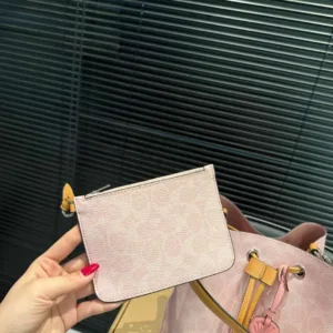 Coach s2622Ty Money Bucket Limited Pink Tote Handbags