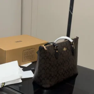 Coach single-sided zipper tote bag shopping handbags