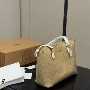 Coach single-sided zipper tote bag shopping handbags