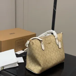 Coach single-sided zipper tote bag shopping handbags