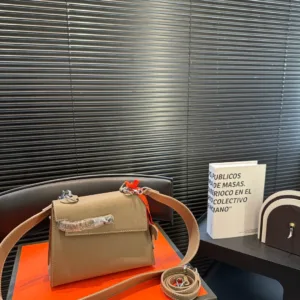 Hermes Double sided Kelly Milk Shake White Silver Series Handbag