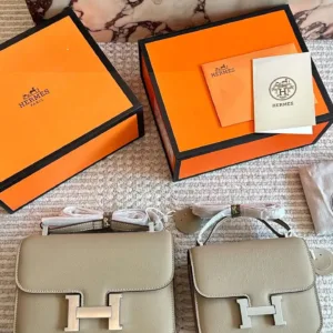 Hermes Palm Pattern Cow Leather Tote Hand bags
