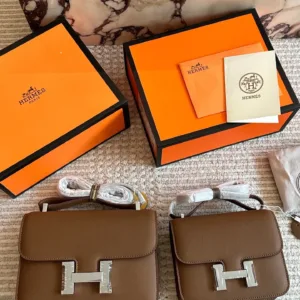 Hermes Palm Pattern Cow Leather Tote Hand bags