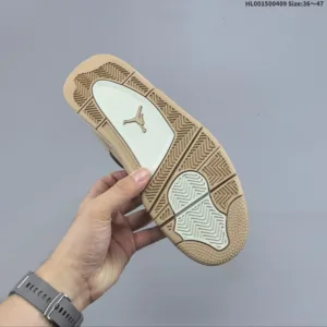 Air Jordan 4 Retro “Cozy Girl” Desert Yellow Sneakers
