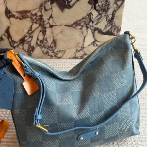LV 26ss early autumn Damier Denim Hobo Handbags