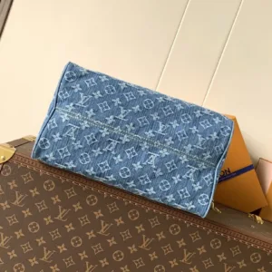 M14430 Speedy Soft 30 Monogram Blue Denim Handbags