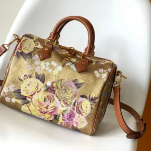 M21317 Speedy Bandoulière 25 Gold Flower Garden handbags