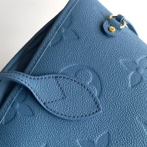 Blue Neverfull MM Mid Size Leather M27358 Tote Handbags