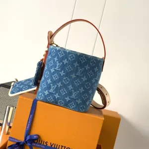 M28107 All In BB Monogram Denim Blue handbags