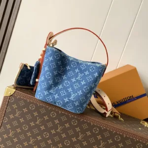 M28107 All In BB Monogram Denim Blue handbags