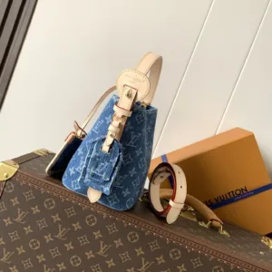 M28107 All In BB Monogram Denim Blue handbags