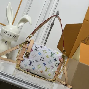 Side Trunk MM Beige M46907 M46358 full fancy color diamond handbags