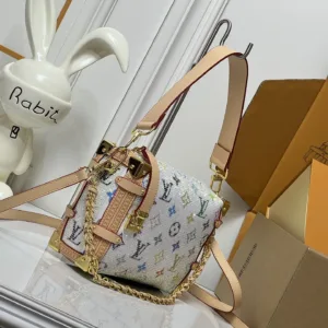Side Trunk MM Beige M46907 M46358 full fancy color diamond handbags
