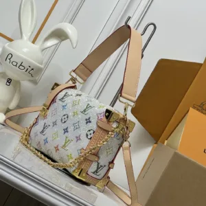 Side Trunk MM Beige M46907 M46358 full fancy color diamond handbags