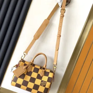 N40584 Speedy 25 Bandoulière Damier Pop Yellow For Men