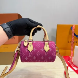 L&V Nano Speedy denim bag