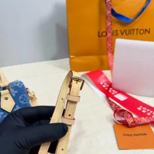 L&V Nano Speedy denim bag