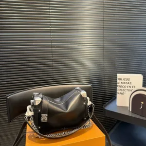 L&V Side Trunk Valley Ailing Soft Box Tote Hand Bags