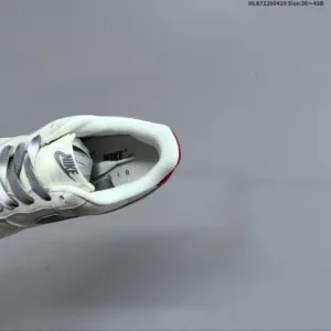 Nike Air Force 1 Low gray red sports shoes