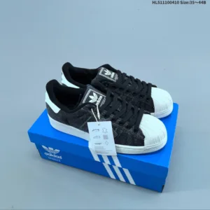 Adidas Originals Superstars Laceless Shell Head Elastic Band Shoes