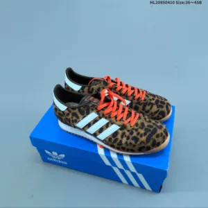 Adidas Original SL 72 RS low cut leopard print soccer casual sports shoes