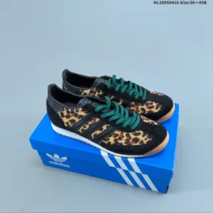 Adidas Original SL 72 RS low cut leopard print soccer casual sports shoes