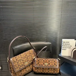 Coach Etta Tiger pattern flip shoulder handbags