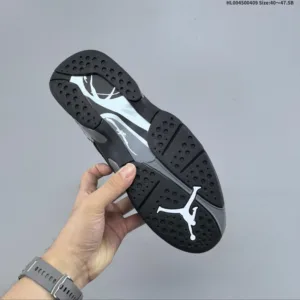 Air Jordan 8 Retro “Chrome” High Top Black Silver Sneakers
