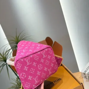 L&V All In BB pink denim bucket Handbags