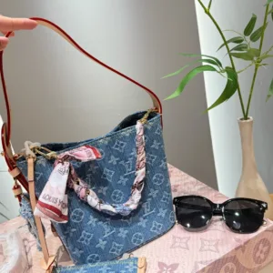 LV Classic Bucket Bag Sunglasses Pendant Set Gift