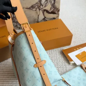 LV 130th Anniversary Glacier Blue Carryall HandBags