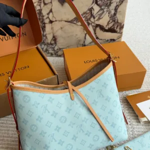 LV 130th Anniversary Glacier Blue Carryall HandBags