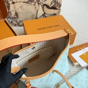LV 130th Anniversary Glacier Blue Carryall HandBags