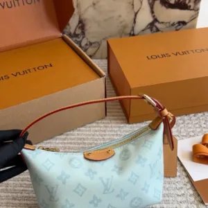 LV limited edition Pochette Hills Glacier Blue Handbags