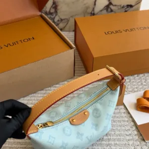 LV limited edition Pochette Hills Glacier Blue Handbags