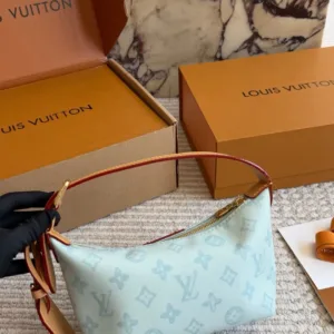 LV limited edition Pochette Hills Glacier Blue Handbags