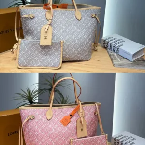 LV Classic Monogram Natural Leather Tote Bag