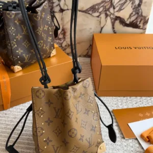 LV Classic Vintage Canvas Bucket Bag