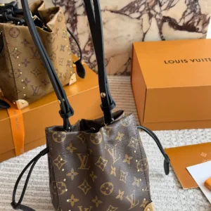 LV Classic Vintage Canvas Bucket Bag