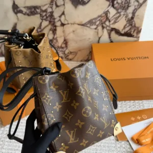 LV Classic Vintage Canvas Bucket Bag