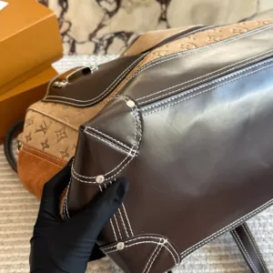 LV cowhide sandpaper super bags