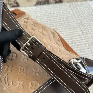 LV cowhide sandpaper super bags