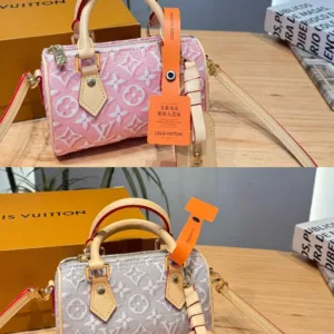 LV denim Nano Speedy handbag